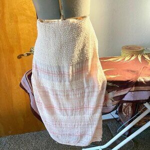 Sigrid Olsen Collection, Pink  & White Skirt, Size M